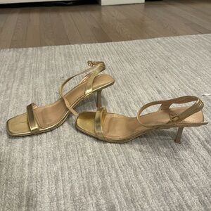 Gold Heeled Sandals